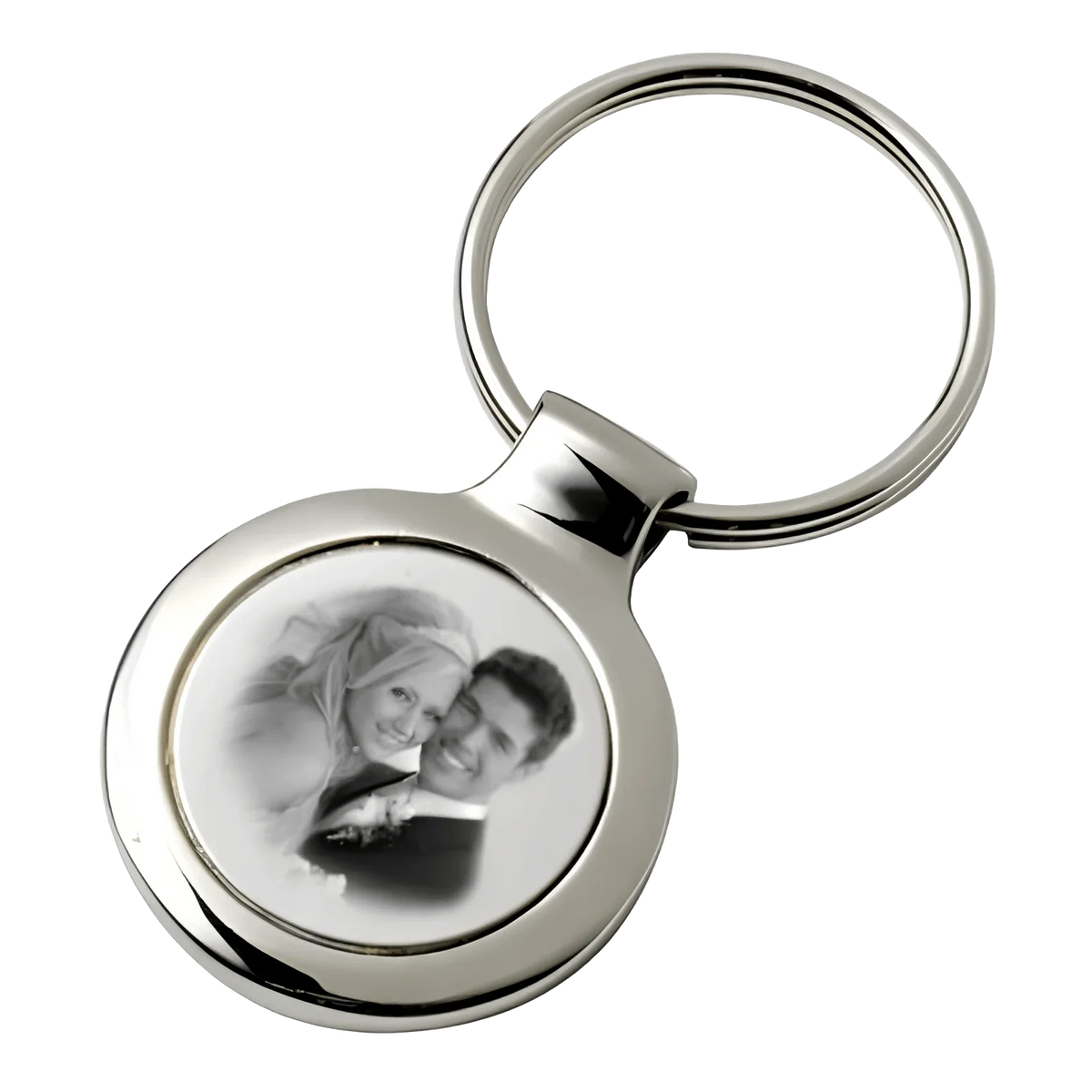 Colgante corazón personalizado en oro Foto Grabado con foto grabada, elegante joyería personalizada