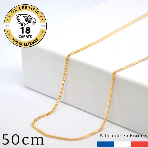 Trouvez votre chaine maille gourmette or 18 carats sur gravurephoto.com