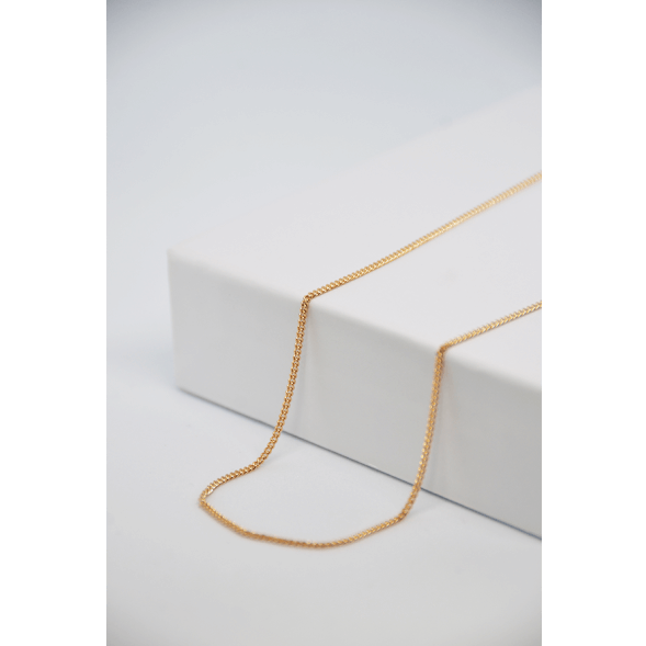 Chaîne en plaqué or – 60 cm élégante et raffinée
