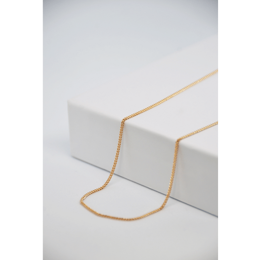 Chaîne en plaqué or – 60 cm élégante et raffinée