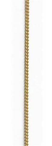 Curb link chain in 9 carat gold, length 50 cm, weight 2.23 g, fine diamond link.