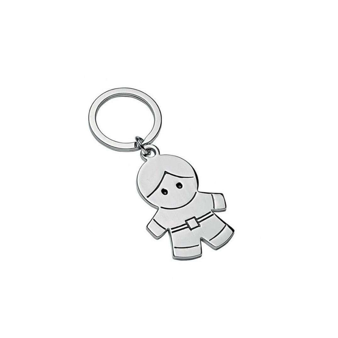 Little boys key ring engraved with a text