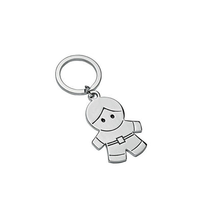 Little boys key ring engraved with a text