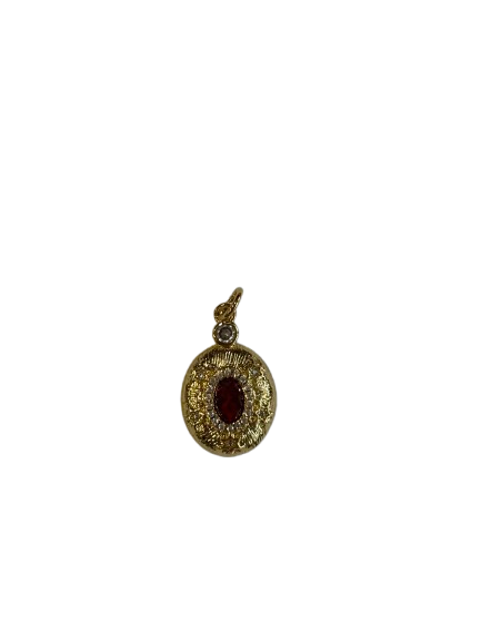 Charms pierre rouge
