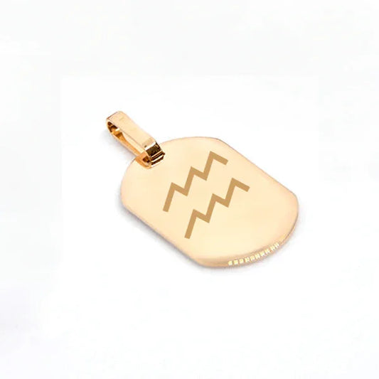 Pendentif tonneau gravé motif en plaqué or 750, dimensions 2,5 x 1,7 cm, livré dans pochette cadeau.